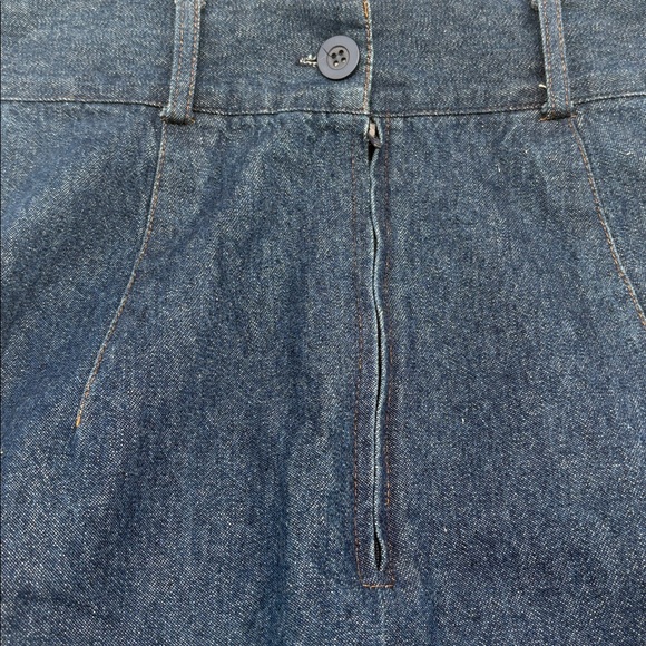 Vintage Roper Southwestern Patchwork Denim Skirt Made USA Western Boho - Picture 8 of 8